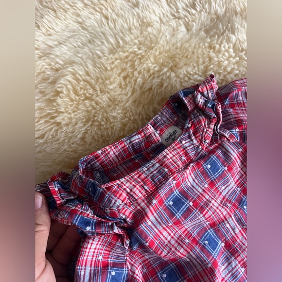 Plaid Ruffled Onesie - Picture 3 of 4